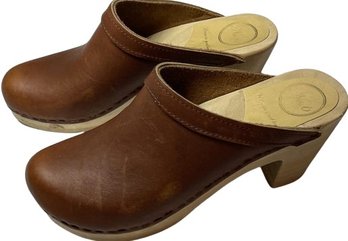 No. 6 'Wear In Good Health' Ladies Designer Shoes, Brown Leather,  Size 38