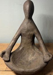 Metal Yoga Pose Sculpture.