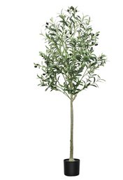 (NEW) 5ft Artificial Olive Tree Faux Olive Tree Fake Olive Tree For Office House Home Decoration (5ft)