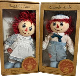 Classic Raggedy Ann And Raggedy Andy 95th Anniversary Edition Doll