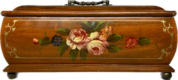 Flower Painted Wood Box