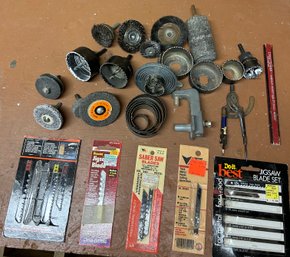 Assortment Of Grinders And Hole Saws