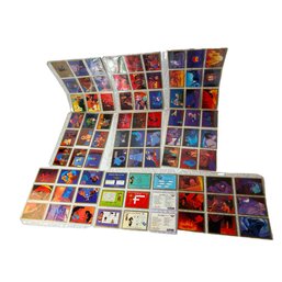 Collection Of Disney's 'Aladdin' Trading Cards In Sleeves