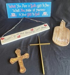 Religious Crosses And Wall Hangings.