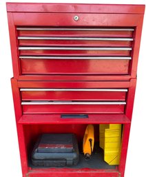 Red Metal Storage Cabinet Toolbox - 42x24x12