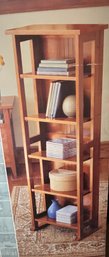 Solid Wood ,oak Colored Finish, Folding Stand! Brand New!