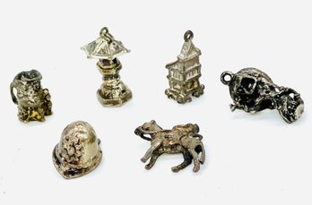 Collection Of Charms. Umbrella Tower Is Sterling.