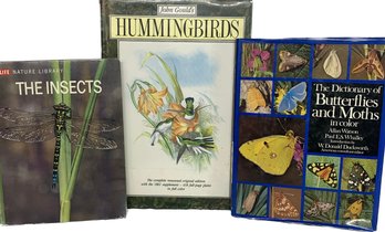John Goulds Hummingbirds, The Dictionary Of Butterflies And Moths In Color, Nature Library The Insects