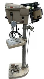 Craftsman Drill Press With Two Vice Grips- Will Need Chain And Belts Reattached - 66x25x17