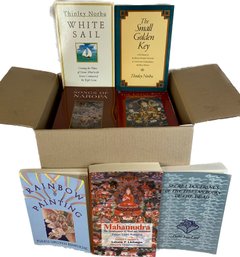 Rainbow Painting Tulku Urgyen Rinpoche, Songs Of Naropa, White Sail, The Small Golden Key, & Box Of More Books