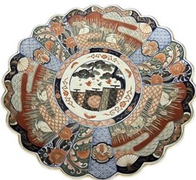 Japanese Imari Scalloped Charger - 17.5' Length