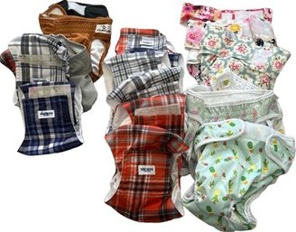 Dog Diapers, Approximately 6 Medium And 13 Large