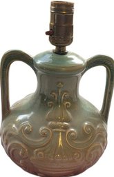 Vintage Celadon Style Lamp. (7'DIA X 10'H)