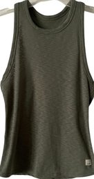 VUORI, Ladies Tank Top, No Label, Appears To Be A Size Small, Olive Green