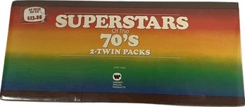 Unopened Box Set: Superstars Of The 70s, 2 Twin Packs.