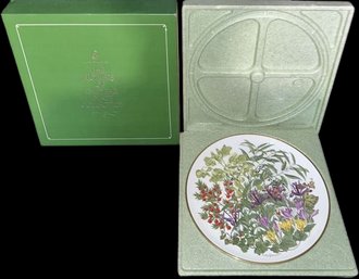 Franklin Porcelain The Flowers Of The Year Plate Collection (1) 10.5 Plate