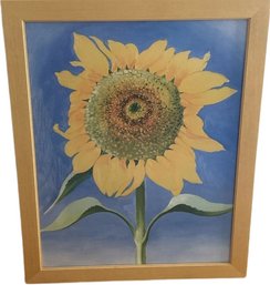 Georgia O'Keeffe Sunflower Oil Painting