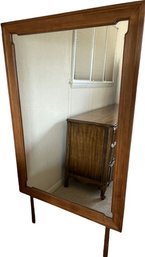 Tell City Standing Wood Framed Mirror 48x32 Without Legs