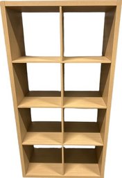 Wooden Veneer Cube Shelf- 30Lx14.5Wx58H, Some Small Dings