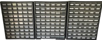 3 Piece Storage Cabinet, Screw Organizer - 44.5x18x6