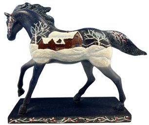 1 Piece, Country Christmas Horse Figurine - 8x2.5x7