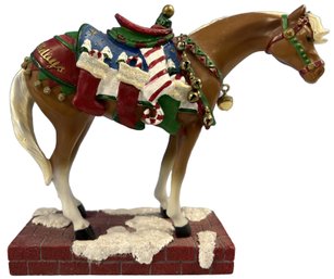 1 Piece, Happy Holidays Horse Figurine - 7x2.5x6