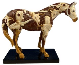 1 Piece, Bull Horse Figurine - 7x2.5x6