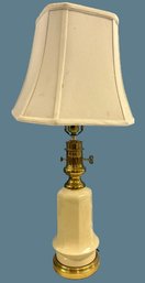 White Side Table Lamp, Completely Working - Bulb Not Included