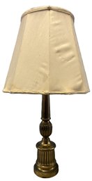Brass Side Table Lamp - Completely Working - Bulb Not Included