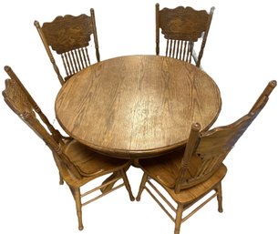 Wooden Dinning Set, Table And Chairs, 4 Chairs