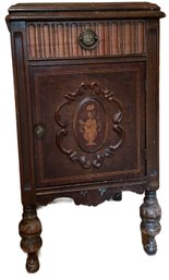 Antique Wood Cabinet 16x16x29