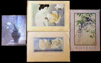 Paper Prints, Wisteria, Hachiguchi Goyo With White Roses & Many More - 20x28