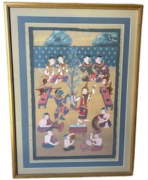 Central Asia Traditional Mid Century Framed - 23x31.5