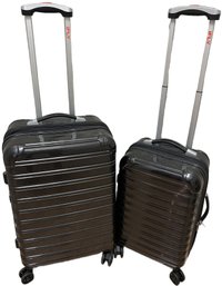 Black Suitcase & Carry On Luggage Set By IFly - Small Is 15x19, Large Is 17x24