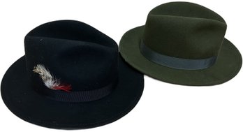 Orvis Green & Black Felt Hats, Mens Medium