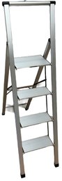 Folding Step Ladder With 4 Steps - 38x17x58