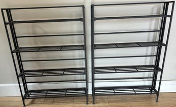 2-Collapsable Decorative Metal Shelves- 5.5x24.5x35.5