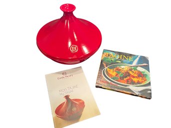 Red Tagine By Emily Henry &  Tagine Cook Book, Tagine 11x11