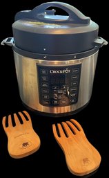 CrockPot Pressure Cooker (standard Size) & Wooden Meat Shredders (7')