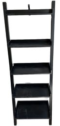 Set Of 2 Black Book/Display Shelves - 25x15x72