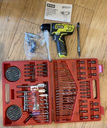 Ryobi Drill Set And Case - 10x13x2