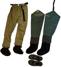 Cabela's Waders, Teva Water Shoes And Hodgeman Size Medium