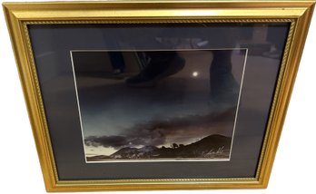 'Total Solar Eclipse' Signed & Framed Artwork By  Kevin West- 15.5x12.5