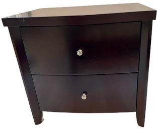 Wooden Side Table/ Nightstand With 2 Drawers - 25.5x18.5x24.5