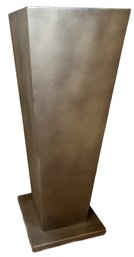 Silver Painted Wood Stand/decor - 11x11x30