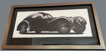 The Ralph Lauren Car Collection Bugatti Coupe, March 6 To July 3, 2005 Museum Of Fine Arts Framed -  42.5x22.5