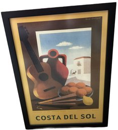 Framed Costa Del Sol Print - 13x18