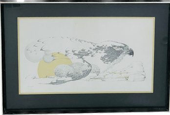 Signed Original And Framed Bird Artwork, 24' X 34' Numbered 218/1000, Lancaster Artist