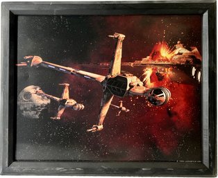 1994 Star Wars B-Wing Fighter Framed Print 14x11