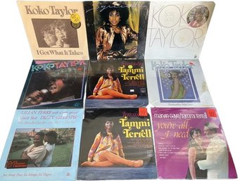(9) Unopened Vinyl Collection, Koko Taylor, Marvin Gaye/tammi Terrell, Lilian Terry And Many More